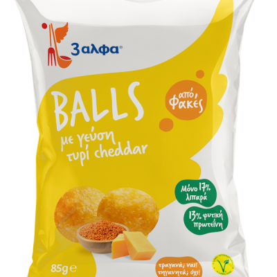 3αλφα Balls από Φακές με γεύση τυρί cheddar